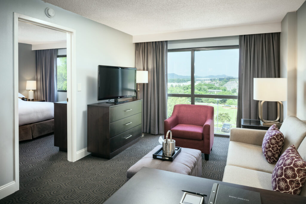 A room at the Hilton Brentwood/Nashville Suites