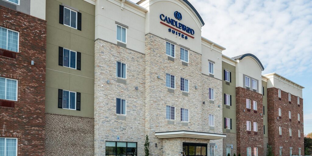 The exterior of Candlewood Suites Franklin