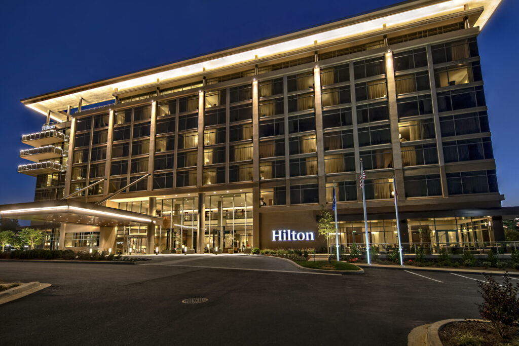 The exterior of Hilton Franklin Cool Springs