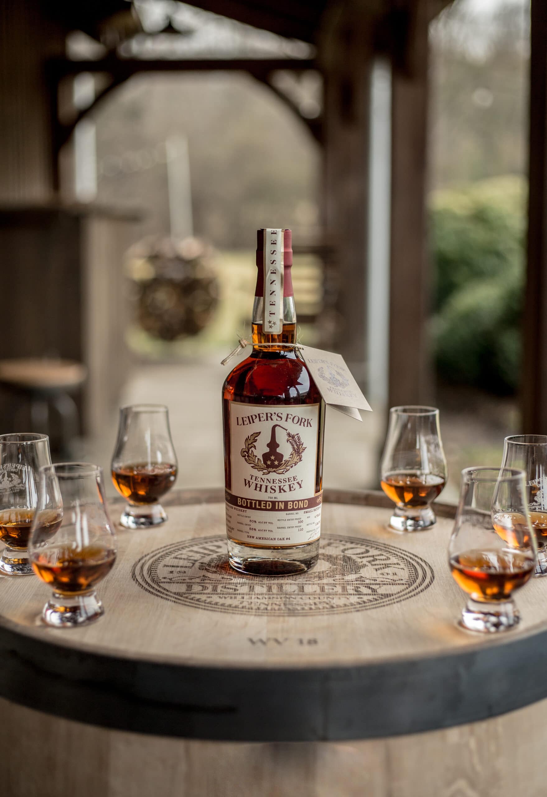 Tennessee whiskey at Leiper’s Fork Distillery in Franklin, Tennessee. Courtesy of Visit Franklin.