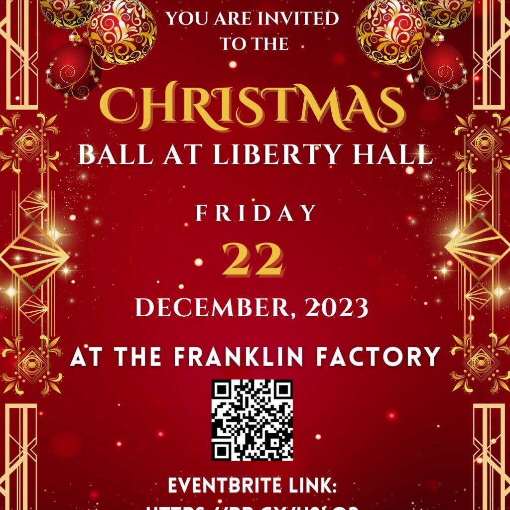 the Poster- XMASBall at LIberty Hall -(12 x 18 in) - 1